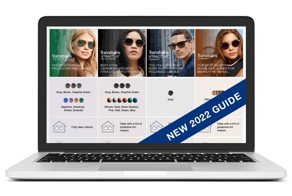 Transitions Lenses Product Availability Guide