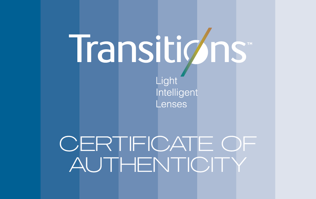 Transitions Certificate of Authenticity Program